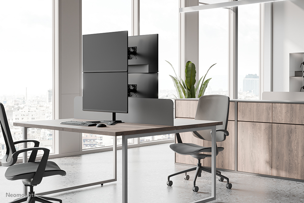 Neomounts DS45-600BL2V Dual monitor stand 10-32"